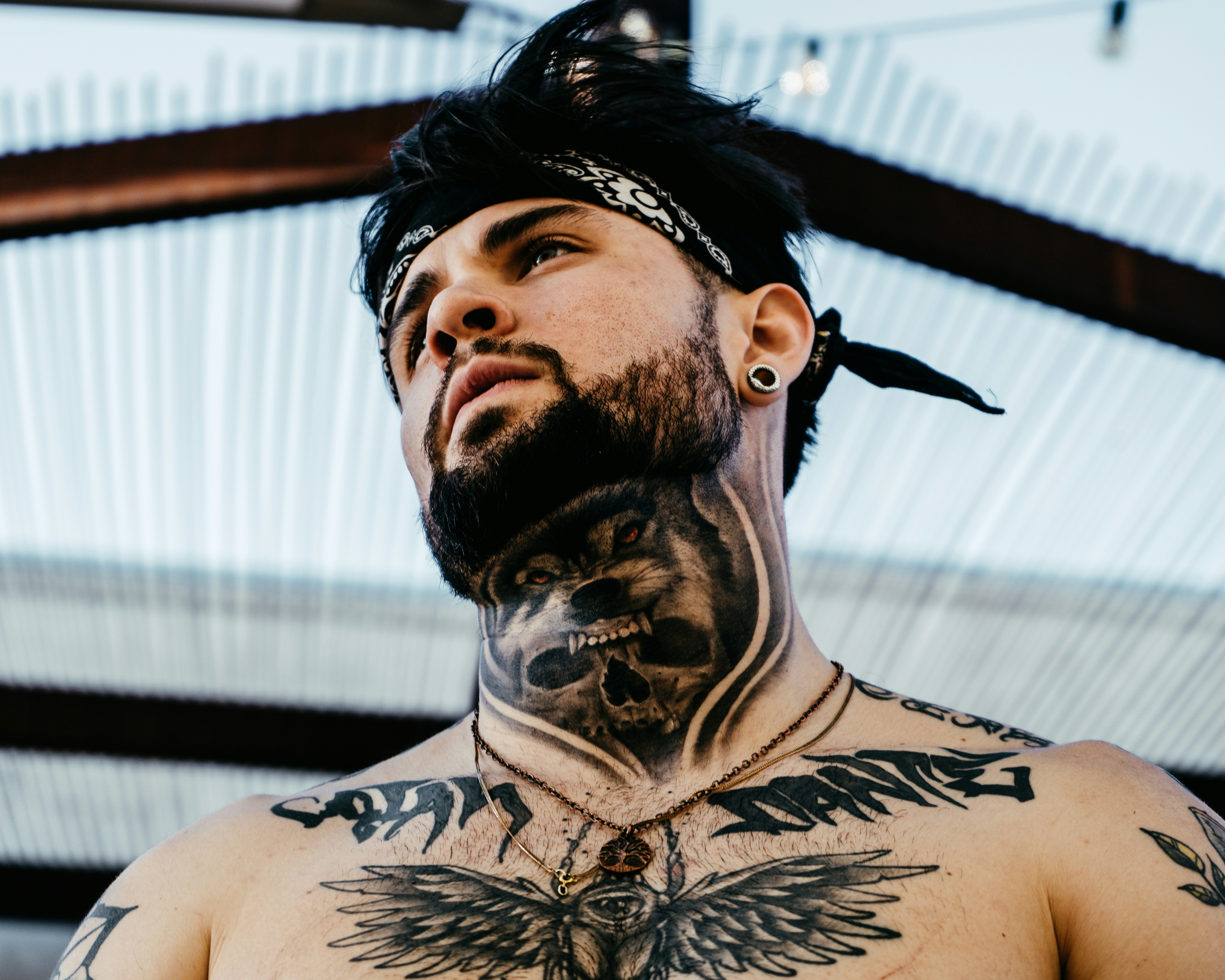 Full Neck Tattoos For Men